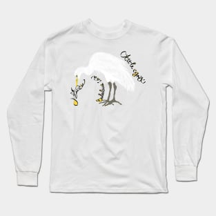 Cattle Egret, Bubulcus ibis Long Sleeve T-Shirt